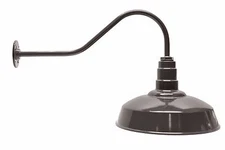Standard Barn Lighting   16" Gooseneck AGB101-AS16-LED17  RLM Light @ 17W PAR38 