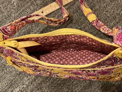 Bolso Cartera Vera Bradley Libby Bali Dorado Amarillo Rosa Retirado Raro Nuevo Con Etiquetas Nuevo Con Etiquetas - Imagen 6 de 8