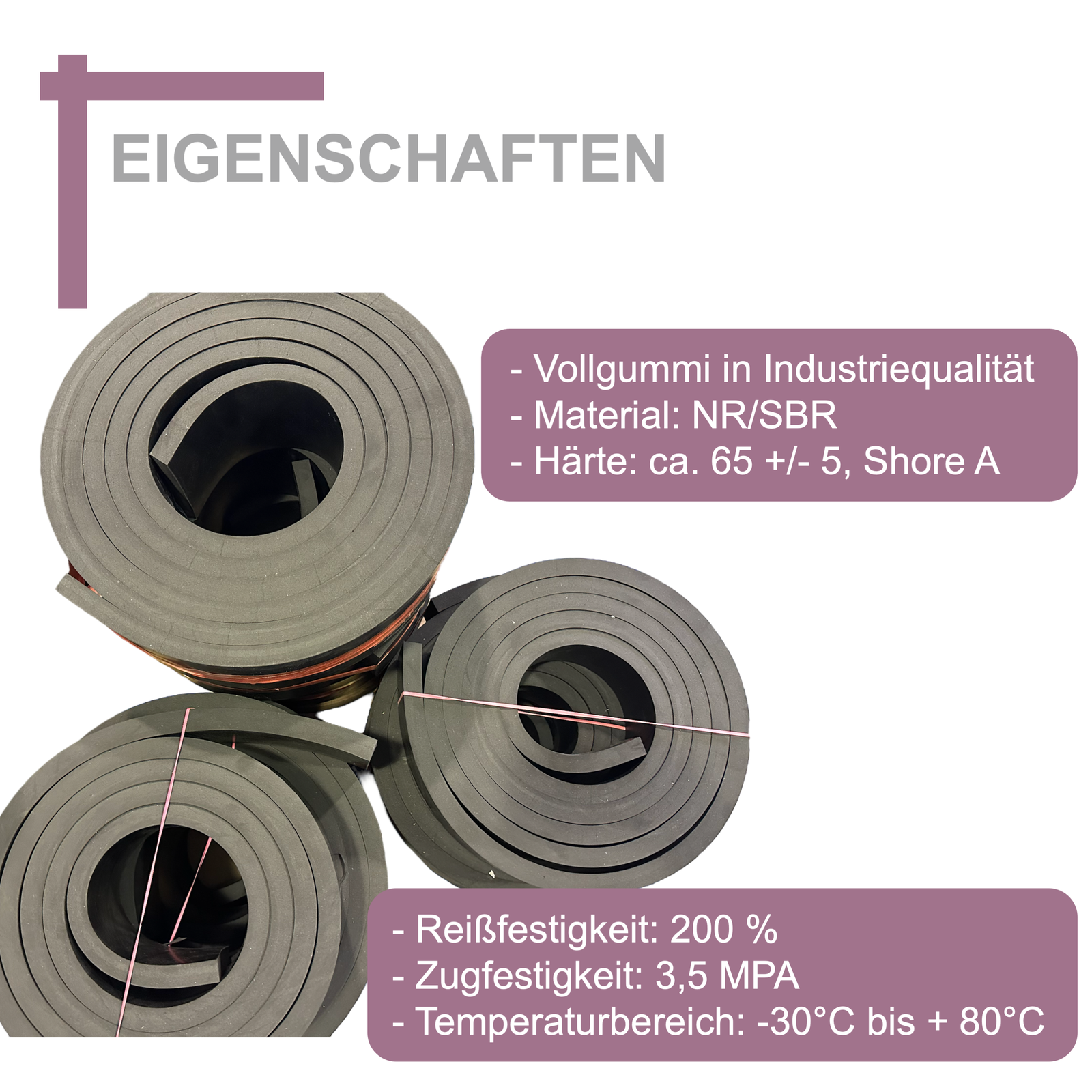 Produktbild von Schneeräumleiste Polyurethan 250x10x10cm - Für Schneepflüge Aller Marken