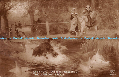 R553148 Salon 1910 Alphonse Gaudefroy The Narrow Bridge E A S