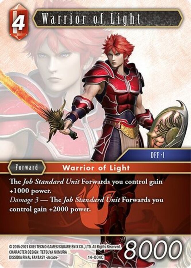 Near Mint FFTCG Warrior of Light - 14-004C Opus XIV: Crystal Abyss