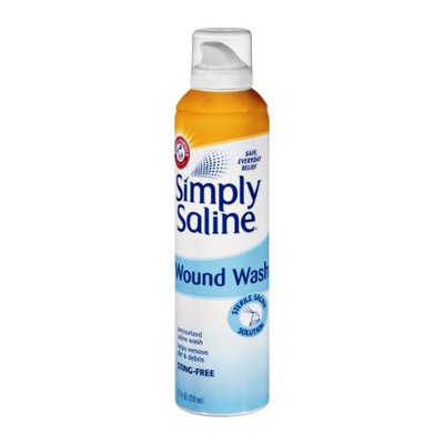 Saline Wound Wash 7.4 oz SIMPLY SALINE ( Blue ) --