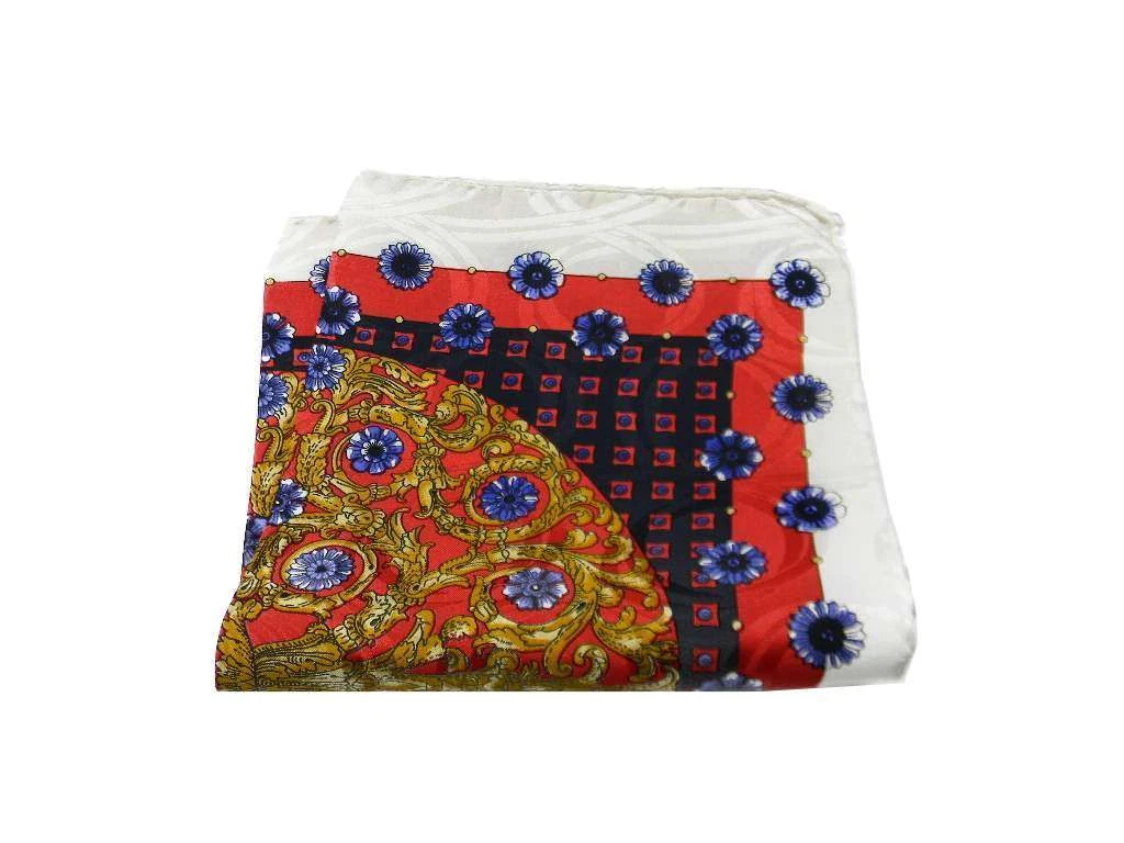 Fazzoletto Da Taschino Uomo In Seta Paisley Viola 17x17" – Fatto A Mano, Regalo Matrimonio