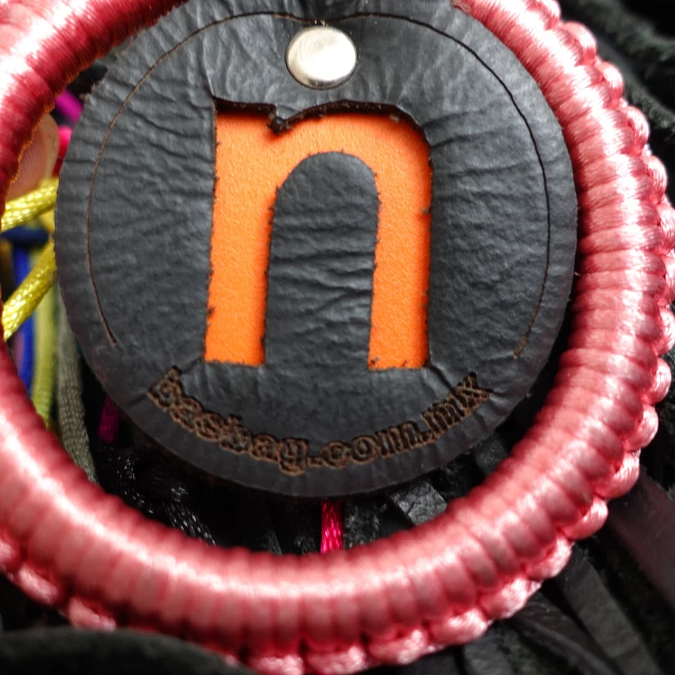 Western Boho Womens Bag Leather Shoulder Black Fringes Hobo Tassel Handbag - Image 2 of 4