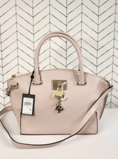 DKNY Elissa Top Zip Pebble Leather Satchel