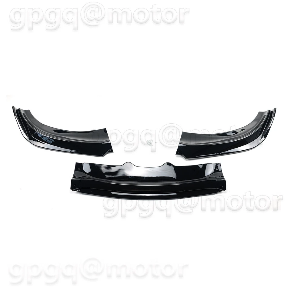 Divisor de labios para parachoques delantero negro brillante estilo V3 para Dodge Charger SXT 2015-2023 Foto 4 de 4
