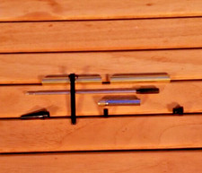 SLIMLINE BLACK CHROME PLATED PEN KIT (5 KITS) FOR WOODTURNING PROJECTS