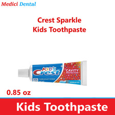 Dental Crest Sparkle Kids Toothpaste, Travel Size, Anti-Cavity Protect 0.85 oz