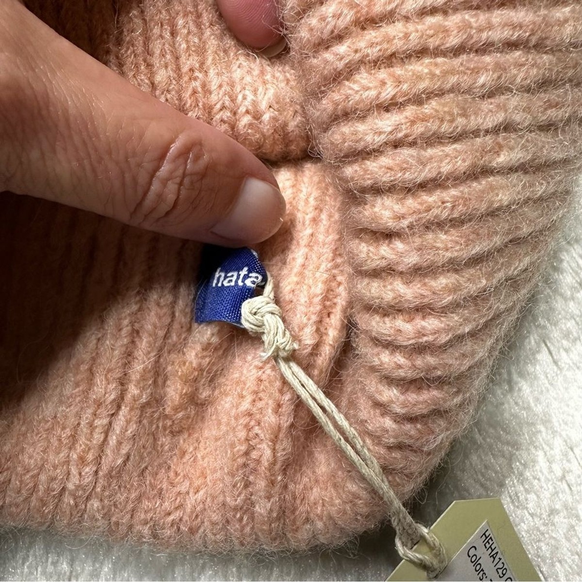 NWT Revolve Hat Attack Color Bar Ribbed Knit Beanie in Blush Women’s OS NWT Revolve Hat Attack Color Bar Ribbed Knit Beanie in Blush  main image 2
