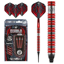 Diablo 90% Tungsten Soft Tip Darts by Winmau - Straight Barrel