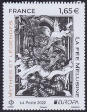 2022 France N° 5573 **Europa the Fairy Melusine, France 2022 Cept Fairy MNH