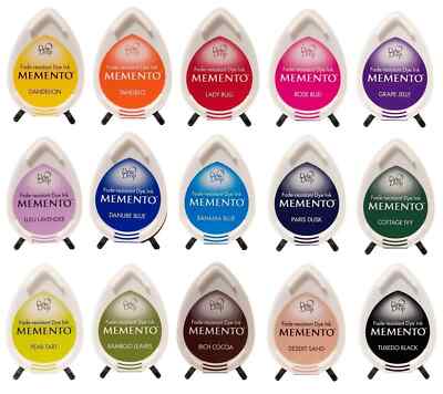 Tsukineko Memento Tau Tropfen Farbe Stempelkissen alle Farben