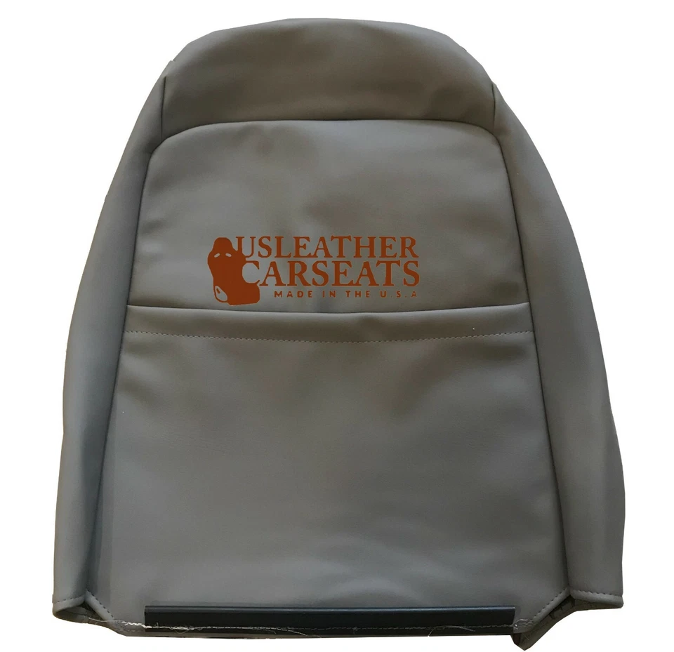 1999-2004 Ford Mustang Saleen S281 Driver Side LEAN BACK Leather Seat Cover Gray - Image 3 of 4