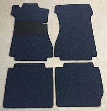 Fußmatten Autoteppich für Mercedes W114 115 -8 Limousine 4tlg dkl. Blau Schlinge