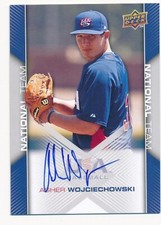 ASHER WOJCIECHOWSKI 2009 UPPER DECK USA BASEBALL AUTO AUTOGRAPH #USA-82 MINT
