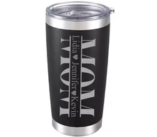 Personalized Custom Engraved Mother's Day Mom  Week Gift Tumbler 20oz Coffee Mug