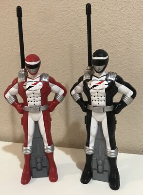 2006 Power Rangers Walker Talkies Black & Red Wild Planet Entertainment Working