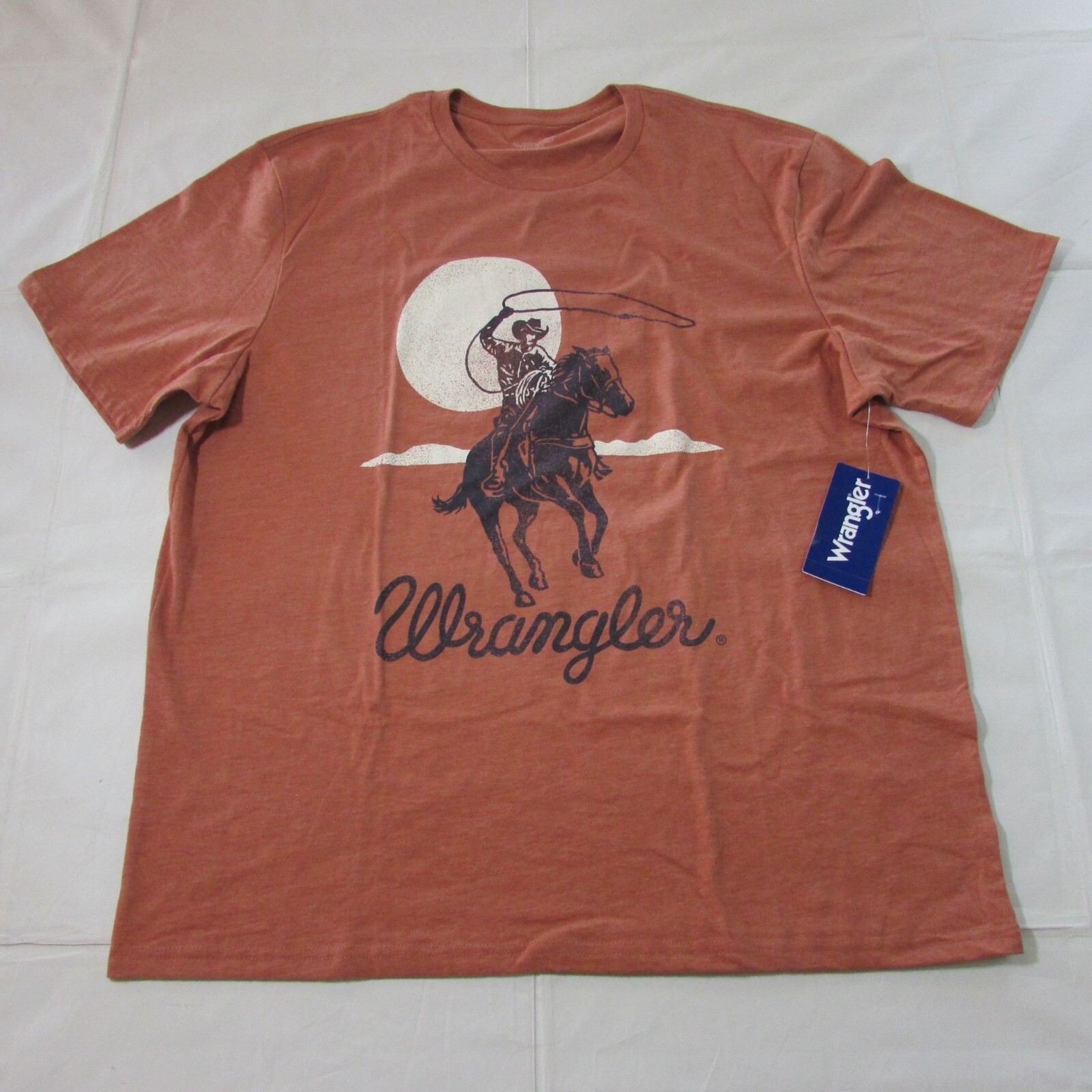 Wrangler Men's XL Short Sleeve Roping Logo Graphic T-Shirt - Redwood