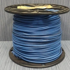 Encore Copper Hook-up Wire, 18AWG, 600V, blue insulation, 500 foot spool