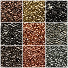 BeadSmith Round Metal Elements Seed Beads Spacer #6/0 - 8/0 - 11/0 MADE IN USA