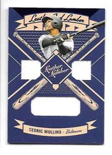 CEDRIC MULLINS 2019 LEATHER & LUMBER TRIPLE JERSEY #LLT-CM BALTIMORE ORIOLES