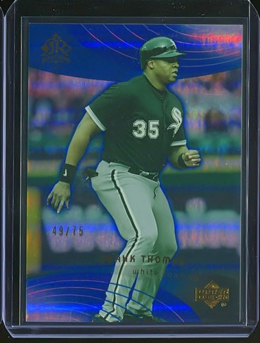 FRANK THOMAS 2005 UPPER DECK REFLECTIONS BLUE PARALLEL INSERT #d 49/75 RARE