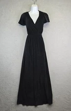 Baltic Born Maxi Dress Womens S Sulzen Velvet Flutter Sleeve Whimsigoth Witchy