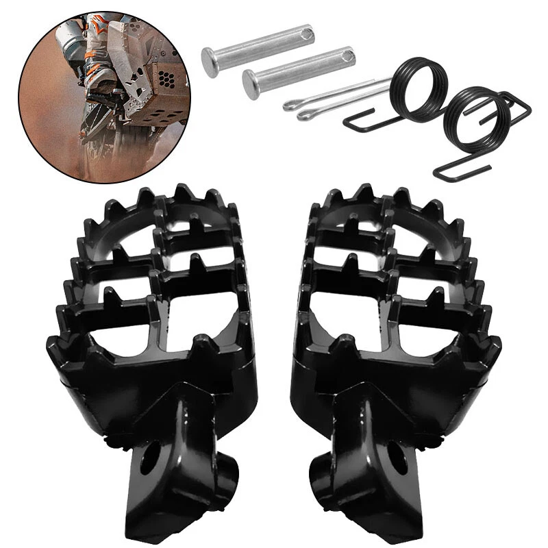 2 piezas estriberas anchas para motocicleta estriberas pedal para CRF 50 70 80 100 Pit Dirt Bike Foto 2 de 4