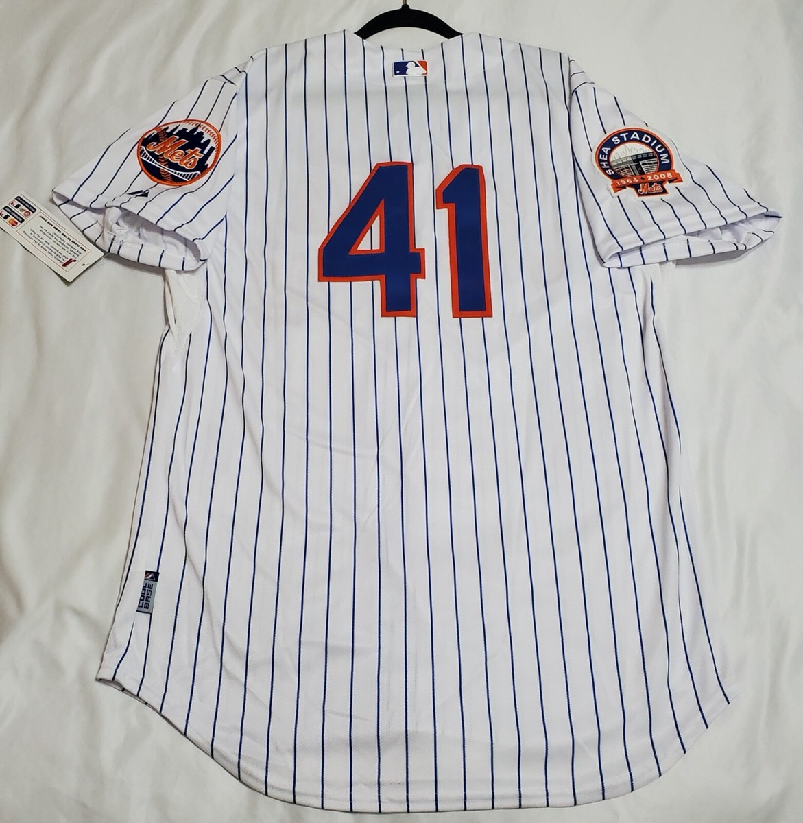 Authentic Majestic 48 XL, NEW YORK METS TOM SEAVER COOL BASE SHEA PATCH  Jersey