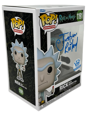 Justin Roiland Signed Rick and Morty Funko Pop Rick 1191 Autograph