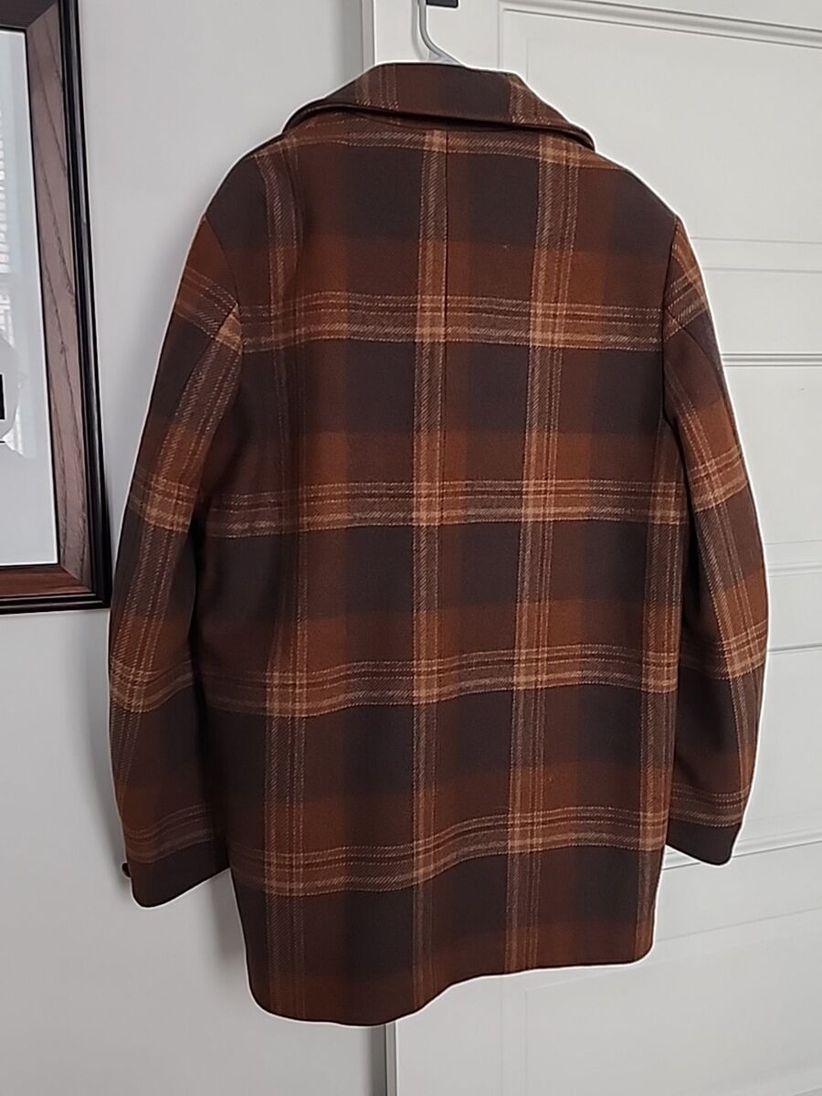 Vintage 70s Pendleton Wool Jacket Top Coat Plaid Quilted Vintage 70s Pendleton Wool Jacket Top Coat Plaid Quilted