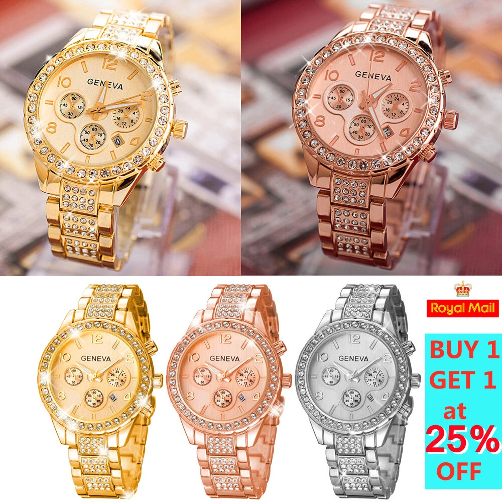 Ladies Wrist Watches Crystal Diamond Bling Women Watch Quartz