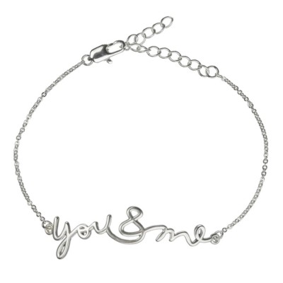 Botschaftsband ''You & Me'' silber - Räder Design