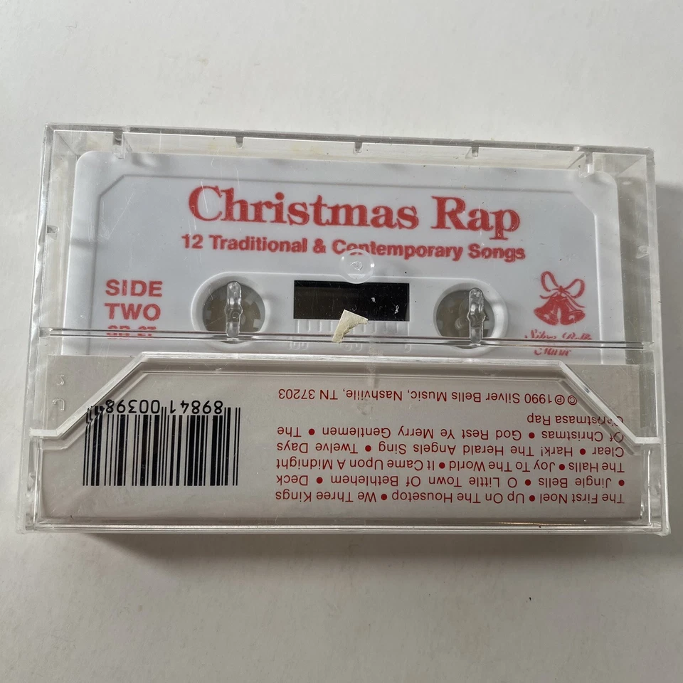 Christmas Rap Music Vintage Cassette 1990 Silver Bells Hip Hop Comp New Sealed - Image 3 of 4