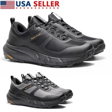 Men's Waterproof Hiking Shoes Lightweight Walking Sports Sneakers Arch Support
