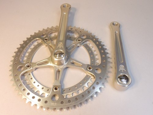Sugino Mighty Comp. - 171 43.56 Chainset / NOS bicycle L'eroica - Picture 5 of 9