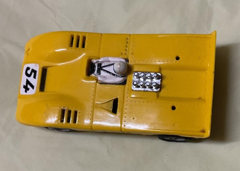 Vintage Aurora AFX Yellow McLaren XLR Slot Car A/FX HO