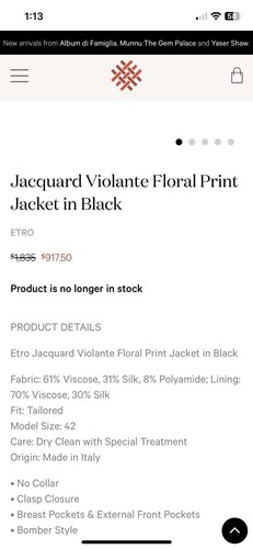 ETRO Milano Italy Kimono Jacke vorne offen Gr. 44 /US 8 Seidenmischung schwarz gelb - Bild 22 von 22