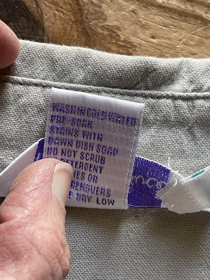 Fresh Produce Men’s Size Large Beige 100% Cotton Long Sleeved Button Up Shirt - Image 4 of 4