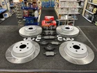 FOR FORD S-MAX TITANIUM SPORT TDCI (MK2 (CD539E)) FRONT REAR DRILLED DISCS PADS