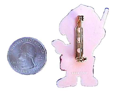 RARE Hallmark PIN Christmas Vintage DRUMMER BOY Holiday Brooch 1973 - Picture 2 of 2