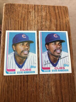 1982 Topps Pure Blackless #89 Steve Henderson ERROR NO BLACK RARE