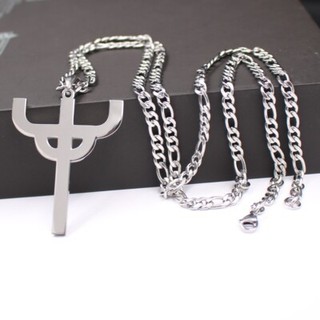 Collana Gotico Punk Giuda Sacerdote Acciaio Inox Ciondolo Preferito Catena 24''