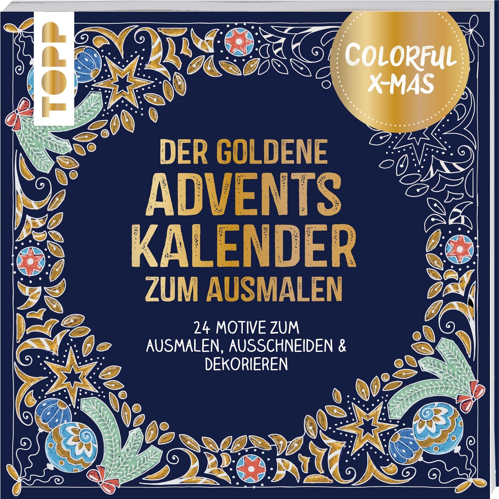 Thumbnail - Colorful Christmas - Der Goldene Adventskalender Zum Ausmalen | Buch |