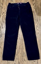 Gloria Vanderbilt Woman s Fine Wale Black Corduroy Pants Size 6
