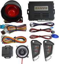 Car Alarm System with Remote Engine Start and Push to Start Stop Iginition Butto
