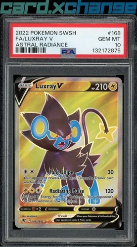 SWSH10: Astral Radiance #168/189 Luxray V (Full Art) PSA 10