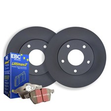 Front RDA Disc Brake Rotors & EBC Pads For Fiat 500 1.4L 13.2MM HOLES 2013-ON RD