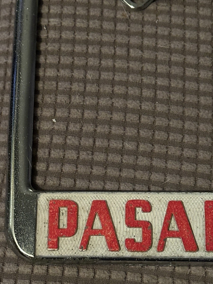 Rare Pasadena Calif Datsun License Frame Tag 240Z 620 Pick Up 720