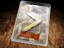 Case xx Yellow Delrin Synthetic Mini Copperlock 1/500 CS 70418 Pocket Knife